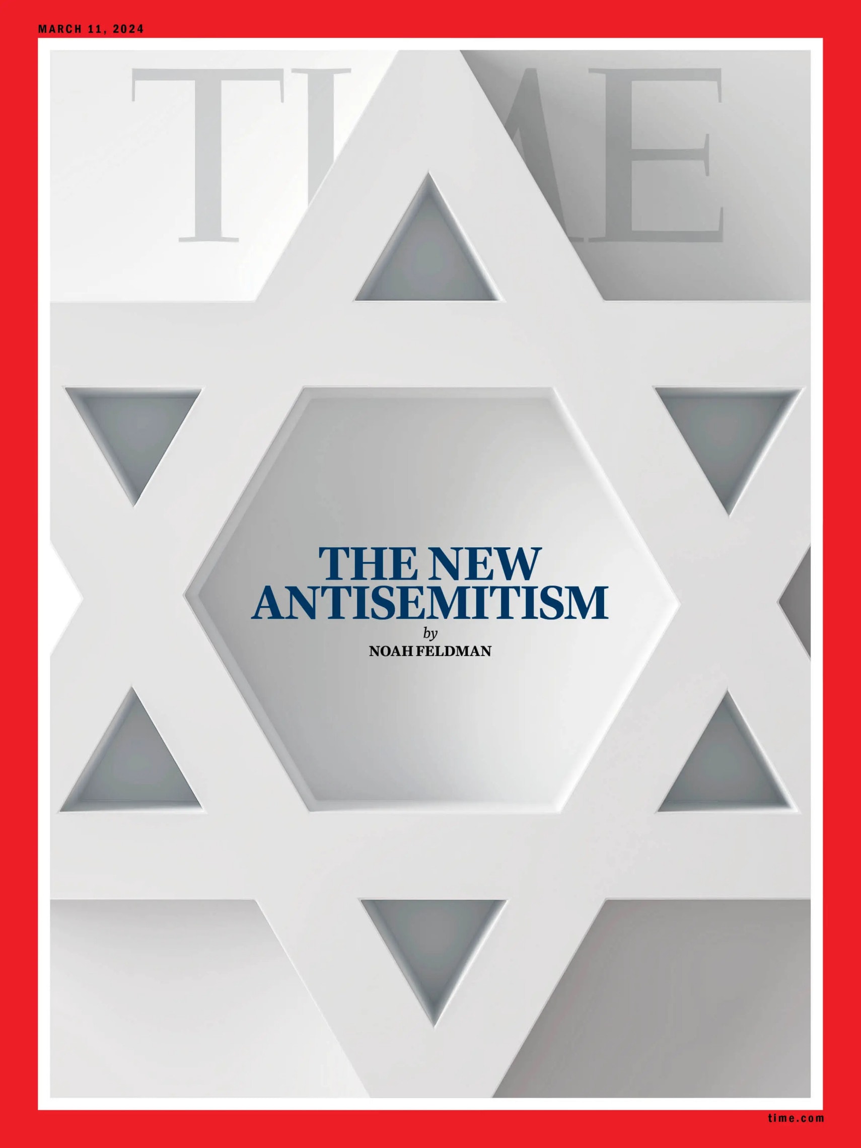 שער המגזין &quot;טיים&quot;, גיליון 11 במרץ 2024, המוקדש לאנטישמיות החדשה (צילום: Time Magazine)