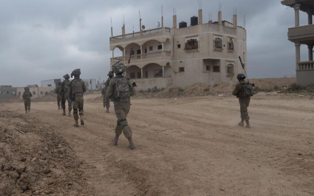חיילי צה"ל בחאן יונס, מרץ 2024 (צילום: דובר צה"ל)