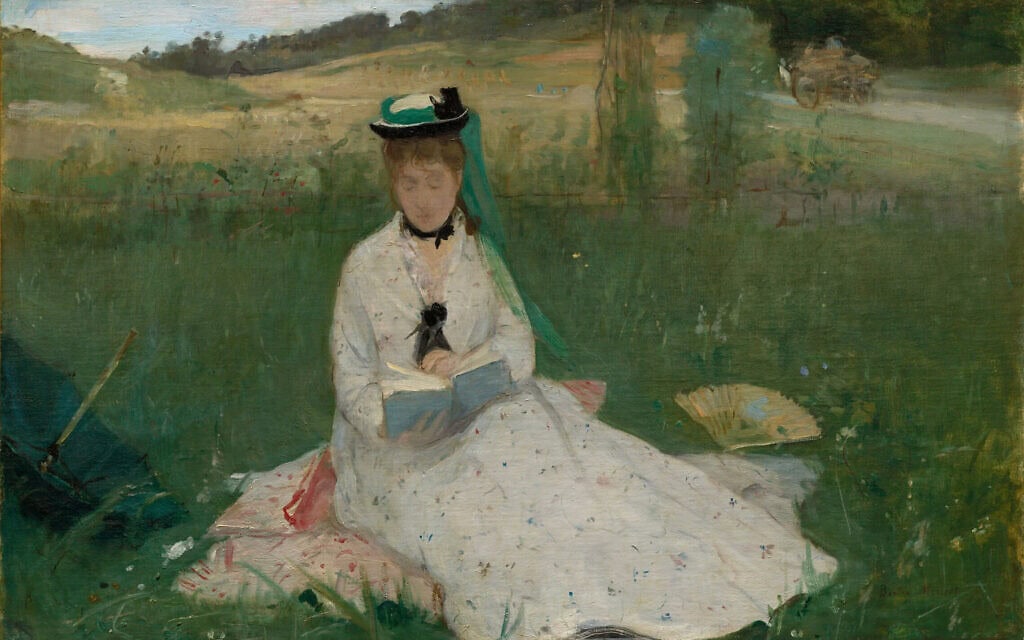 "קריאה" – ציור של ברת מוריזו מ-1873 (צילום: Cleveland Museum of Art)