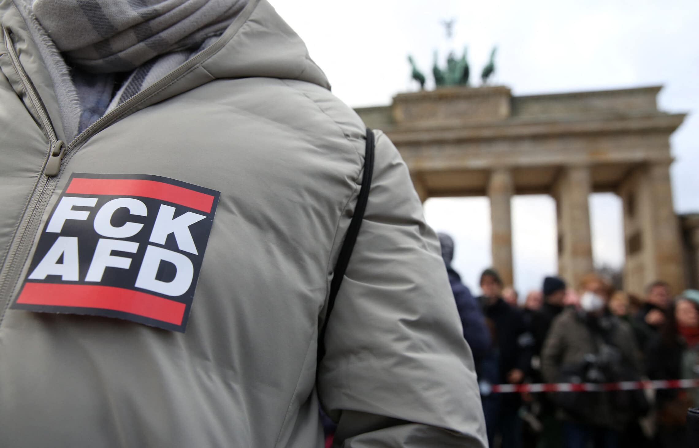 הפגנה נגד מפלגת הימין הקיצוני אלטרנטיבה לגרמניה בברלין, 14 בינואר 2024 (צילום: Adam BERRY / AFP)
