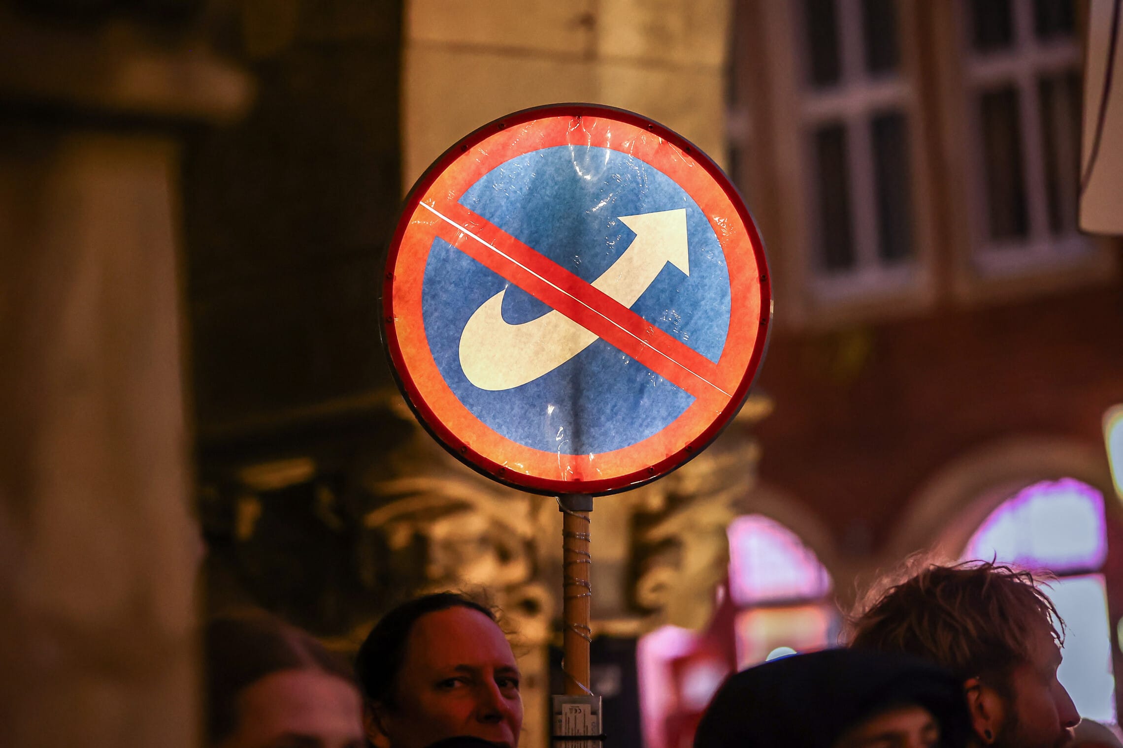 הפגנה נגד אלטרנטיבה לגרמניה, 16 בפברואר 2024 (צילום: LEON KUEGELER / AFP)