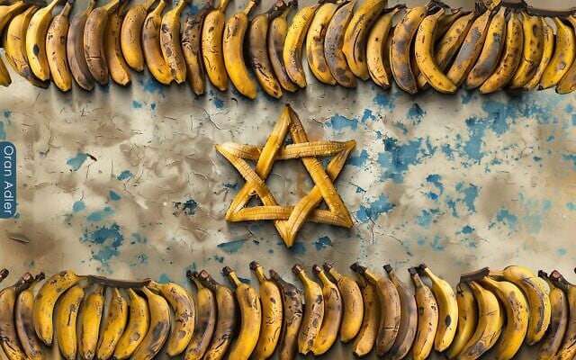 דגל רפובליקת בננות, אילוסטרציה (צילום: יוצר דיגיטלי: אורן אדלר)