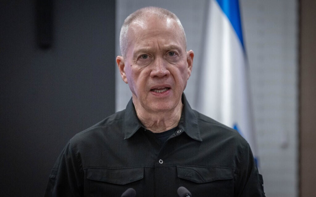 שר הביטחון יואב גלנט בירושלים, 26 בדצמבר 2023 (צילום: חיים גולדברג/פלאש90)