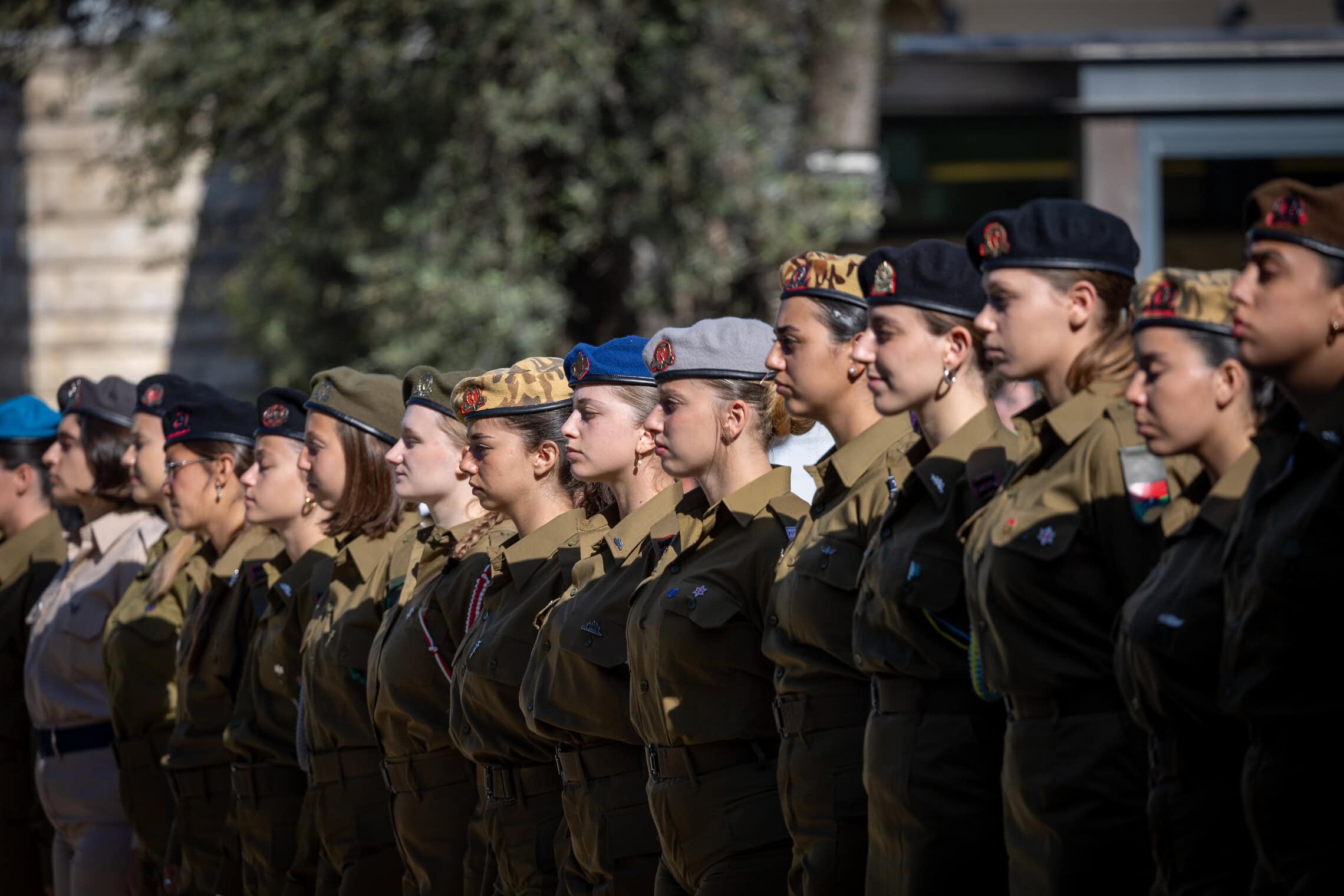 חיילים בטקס מצטייני הנשיא בבית הנשיא בירושלים, 14 במאי 2024 (צילום: יונתן זינדל/פלאש90)