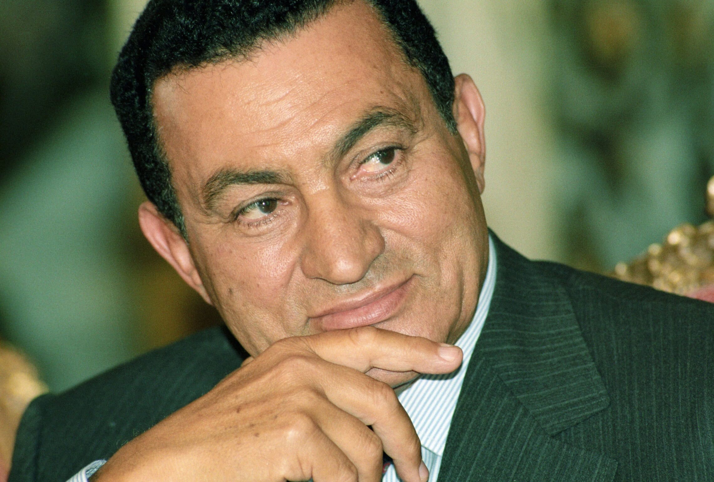 נשיא מצרים חוסני מובארכ בפסגת קהיר, 21 ביולי 1992 (צילום: ורד פאר, אוסף דן הדני, הספרייה הלאומית)