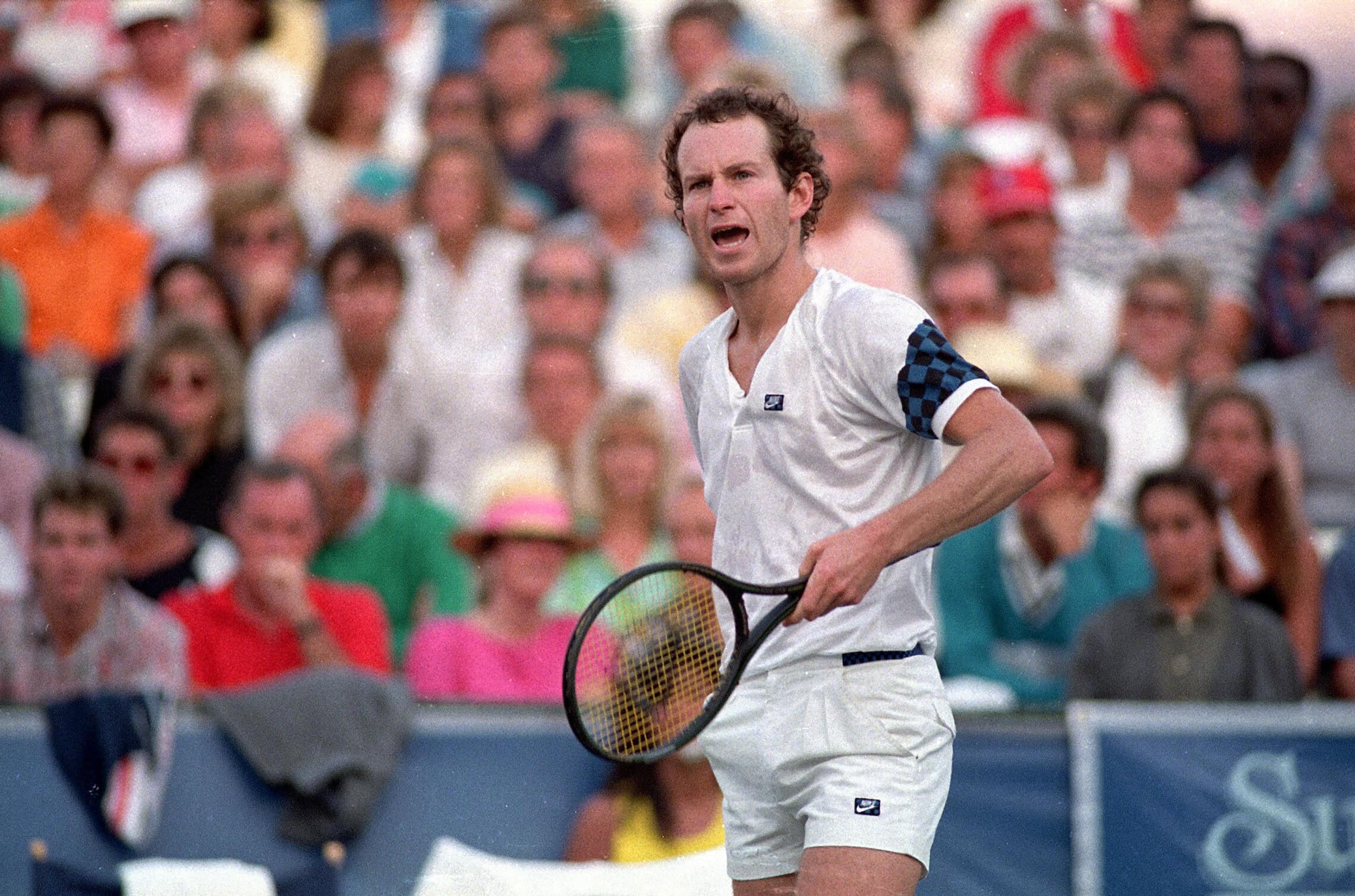 כוכב הטניס ג'ון מקנרו, 1986 (צילום: AP Photo/Mark Avery)