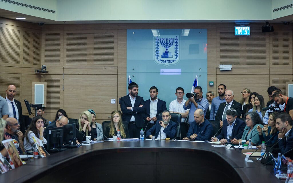 משפחות חטופים בוועדת הכספים בכנסת, 10 ביוני 2024 (צילום: Chaim Goldberg/Flash90) משפחות חטופים בוועדת הכספים בכנסת, 10 ביוני 2024 (צילום: Chaim Goldberg/Flash90)