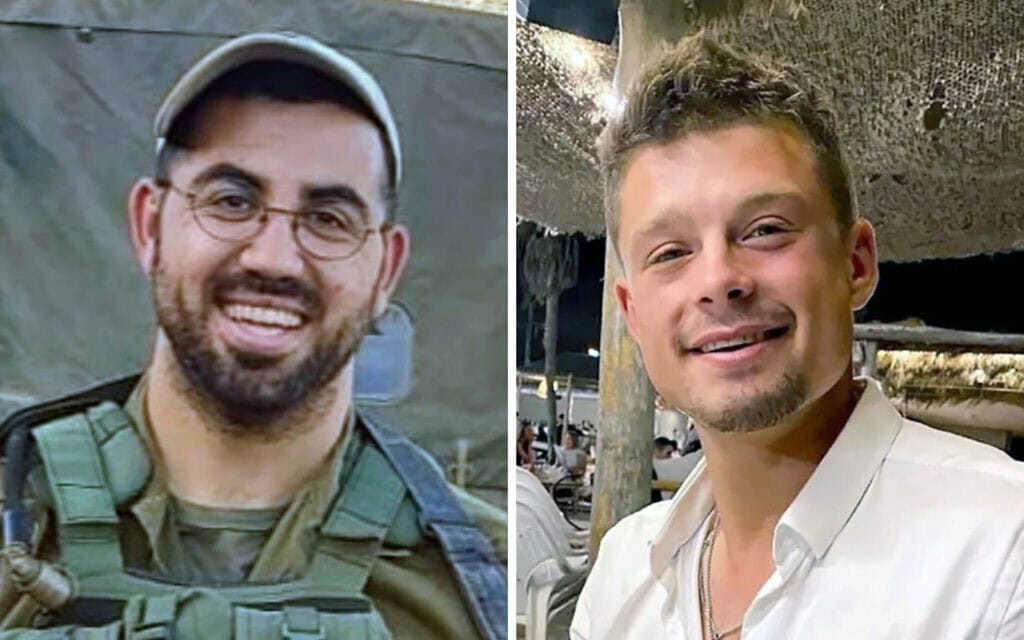 רב-סמל במילואים עומר סמדג'ה (מימין) ורב-סמל במילואים סעדיה יעקב דרעי, שנהרגו בקרב במרכז רצועת עזה ב-20 ביוני 2024 (צילום: דובר צה"ל) רב-סמל במילואים עומר סמדג'ה (מימין) ורב-סמל במילואים סעדיה יעקב דרעי, שנהרגו בקרב במרכז רצועת עזה ב-20 ביוני 2024 (צילום: דובר צה"ל)