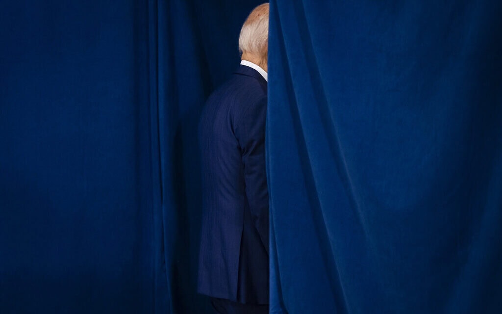 נשיא ארה"ב ג'ו ביידן, 13 ביולי 2024 (צילום: SAMUEL CORUM / AFP)