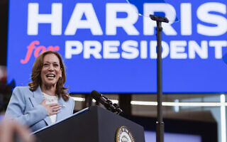קמלה האריס בקמפיין, 30 ביולי 2024 (צילום: AP Photo/John Bazemore) קמלה האריס בקמפיין, 30 ביולי 2024 (צילום: AP Photo/John Bazemore)