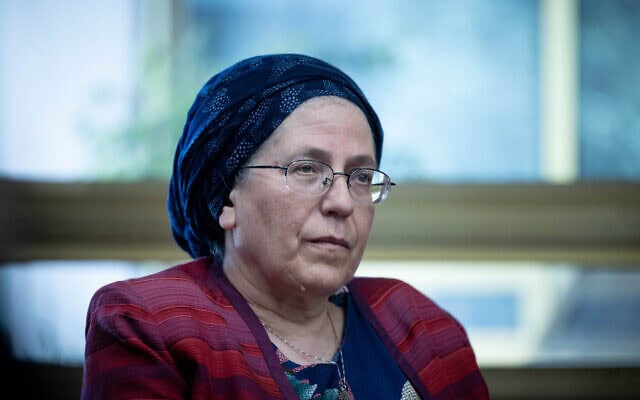 השרה אורית סטרוק בישיבת סיעת הציונות הדתית בכנסת, 26 ביוני 2023 (צילום: יונתן זינדל/פלאש90) השרה אורית סטרוק בישיבת סיעת הציונות הדתית בכנסת, 26 ביוני 2023 (צילום: יונתן זינדל/פלאש90)