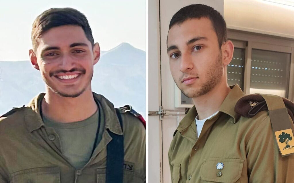 רב"ט טל דרור ז"ל וסמל דניאל אביב חיים סופר ז"ל שנפלו בצפון ב-3 באוקטובר 2024 (צילום: דובר צה"ל) רב"ט טל דרור ז"ל וסמל דניאל אביב חיים סופר ז"ל שנפלו בצפון ב-3 באוקטובר 2024 (צילום: דובר צה"ל)