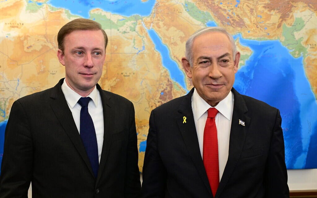 ראש הממשלה בנימין נתניהו והיועץ לביטחון לאומי של ארה"ב ג'ייק סאליבן. 12 בדצמבר 2024 (צילום: עמוס בן גרשם/לע"מ) ראש הממשלה בנימין נתניהו והיועץ לביטחון לאומי של ארה"ב ג'ייק סאליבן. 12 בדצמבר 2024 (צילום: עמוס בן גרשם/לע"מ)