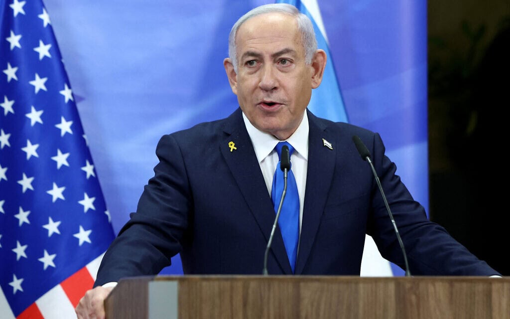 בנימין נתניהו בהצהרה לצד שר החוץ האמריקאי מרקו רוביו. 16 בפברואר 2025 (צילום: Evelyn Hockstein / POOL / AFP) בנימין נתניהו בהצהרה לצד שר החוץ האמריקאי מרקו רוביו. 16 בפברואר 2025 (צילום: Evelyn Hockstein / POOL / AFP)