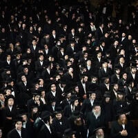 הפגנה של חרדים נגד חוק הגיוס בשכונת מאה שערים בירושלים, 3 בפברואר 2025