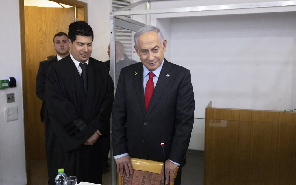 בנימין נתניהו בבית המשפט, 24 בפברואר 2025 (צילום: מוטי מילרוד/פול) בנימין נתניהו בבית המשפט, 24 בפברואר 2025 (צילום: מוטי מילרוד/פול)