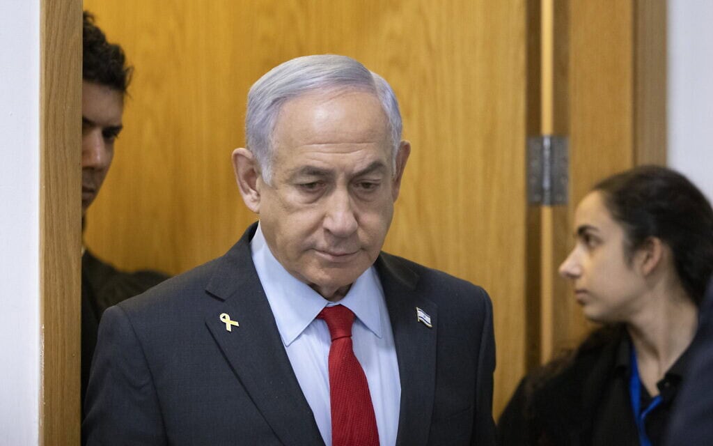 בנימין נתניהו בבית המשפט, 24 בפברואר 2025 (צילום: מוטי מילרוד/פול) בנימין נתניהו בבית המשפט, 24 בפברואר 2025 (צילום: מוטי מילרוד/פול)