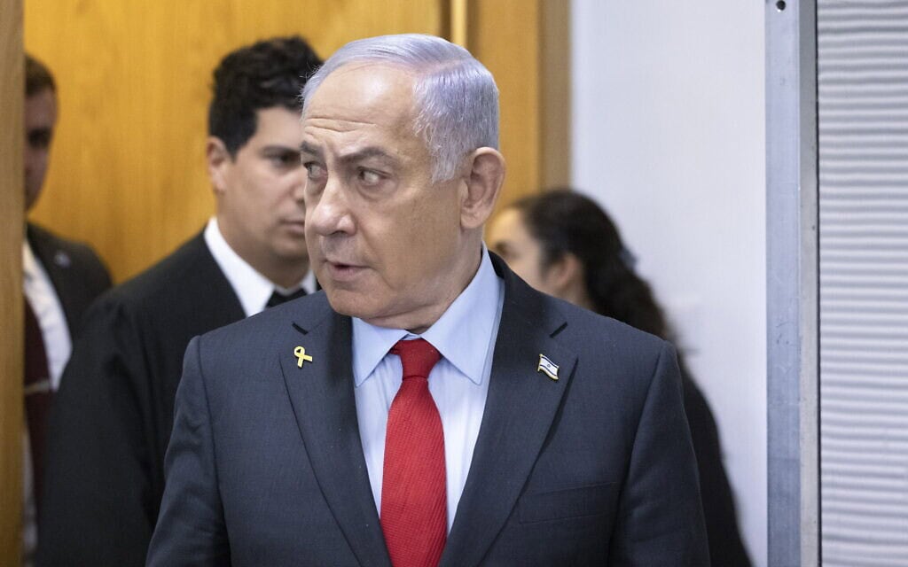 בנימין נתניהו בבית המשפט, 24 בפברואר 2025 (צילום: מוטי מילרוד/פול) בנימין נתניהו בבית המשפט, 24 בפברואר 2025 (צילום: מוטי מילרוד/פול)