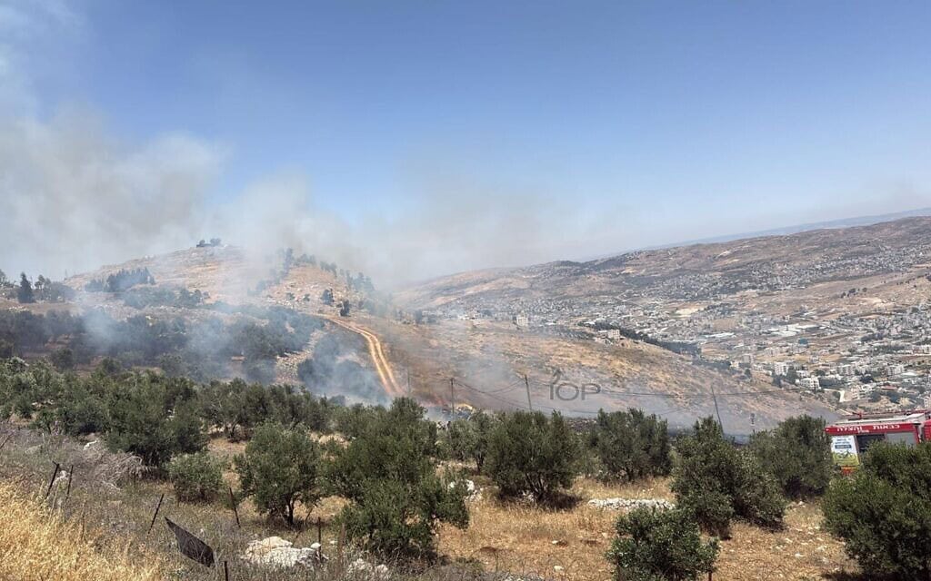 שריפה בגדה המערבית, מאי 2025 שריפה בגדה המערבית, מאי 2025