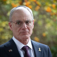 שגריר ישראל לארצות הברית, יחיאל לייטר, בבית הנשיא בירושלים, 16 בפברואר 2025 (צילום: יונתן זינדל/פלאש90) שגריר ישראל לארצות הברית, יחיאל לייטר, בבית הנשיא בירושלים, 16 בפברואר 2025 (צילום: יונתן זינדל/פלאש90)