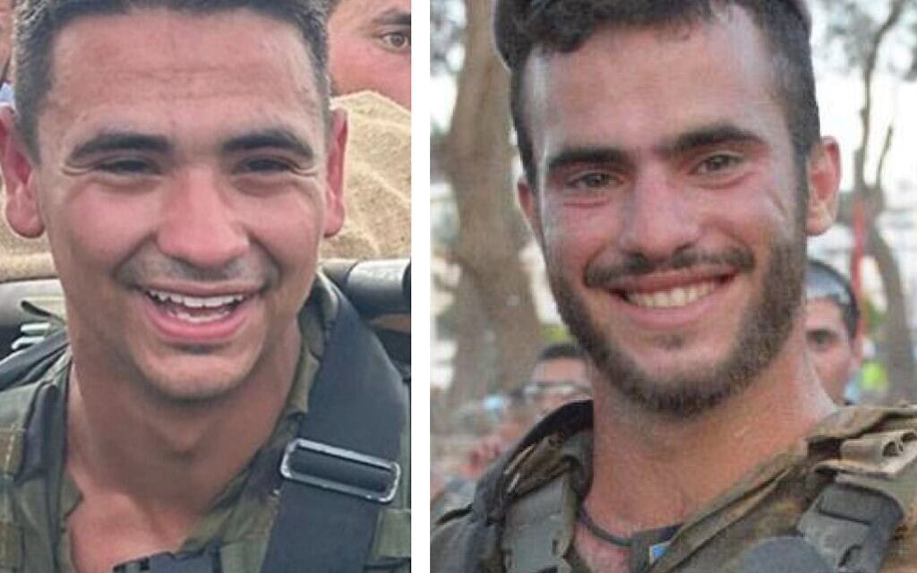 סרן נועם רביד, בן 23, וסמ״ר יהלי שרור, בן 20, נפלו בקרב בדרום עזה, 3 במאי 2025 (צילום: דובר צה"ל) סרן נועם רביד, בן 23, וסמ״ר יהלי שרור, בן 20, נפלו בקרב בדרום עזה, 3 במאי 2025 (צילום: דובר צה"ל)