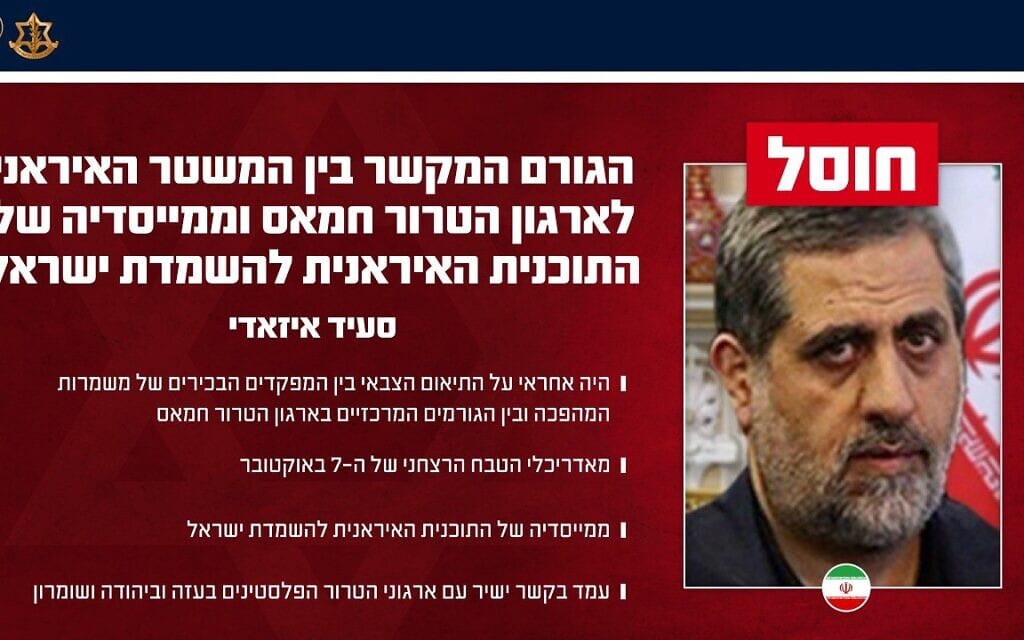 צה"ל חיסל את סעיד איזאדי (צילום: דובר צה"ל) צה"ל חיסל את סעיד איזאדי (צילום: דובר צה"ל)