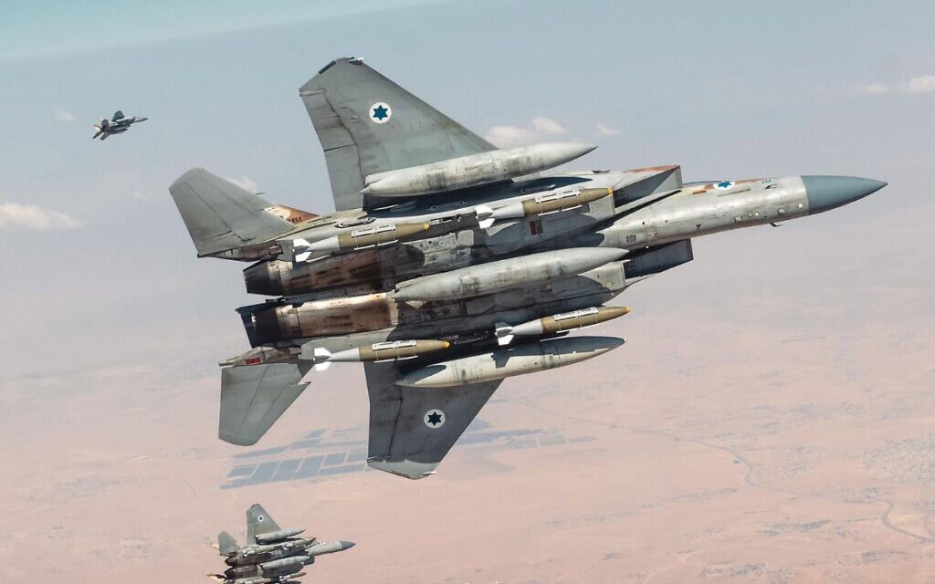 מטוסי קרב של חיל האוויר בדרך לתקיפה באיראן. יוני 2025 (צילום: דובר צה״ל ) מטוסי קרב של חיל האוויר בדרך לתקיפה באיראן. יוני 2025 (צילום: דובר צה״ל )