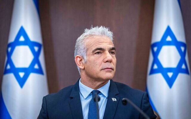 יאיר לפיד בלשכת ראש הממשלה בירושלים, 18 בספטמבר 2022 (צילום: יוסי אלוני/פלאש90) יאיר לפיד בלשכת ראש הממשלה בירושלים, 18 בספטמבר 2022 (צילום: יוסי אלוני/פלאש90)