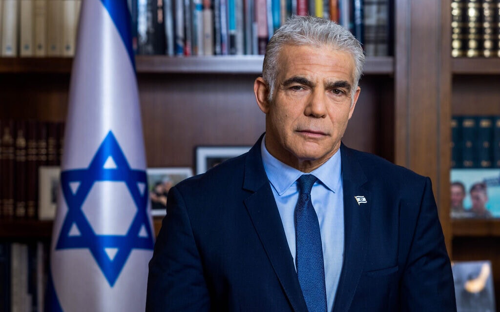 יאיר לפיד בלשכת ראש הממשלה בירושלים, 18 בספטמבר 2022 (צילום: יוסי אלוני/פלאש90) יאיר לפיד בלשכת ראש הממשלה בירושלים, 18 בספטמבר 2022 (צילום: יוסי אלוני/פלאש90)