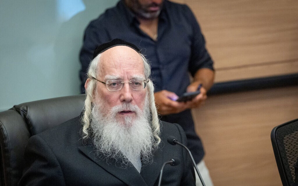 ישראל אייכלר בישיבה של ועדת הכספים של הכנסת, 9 ביוני 2025 (צילום: חיים גולדברג/פלאש90)