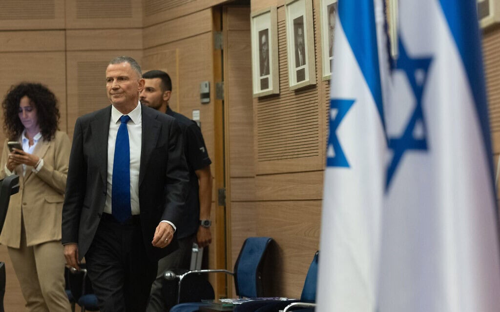 יולי אדלשטיין בחדר ועדת החוץ והביטחון של הכנסת, 15 ביולי 2025 (צילום: יונתן זינדל/פלאש90) יולי אדלשטיין בחדר ועדת החוץ והביטחון של הכנסת, 15 ביולי 2025 (צילום: יונתן זינדל/פלאש90)