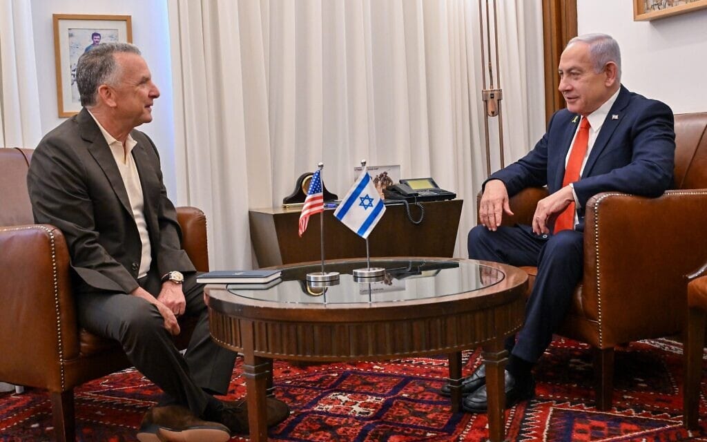 ראש הממשלה בנימין נתניהו ושליח ארצות הברית למזרח התיכון סטיב ויטקוף, 31 ביולי 2025 (צילום: קובי גדעון / לע"מ) ראש הממשלה בנימין נתניהו ושליח ארצות הברית למזרח התיכון סטיב ויטקוף, 31 ביולי 2025 (צילום: קובי גדעון / לע"מ)