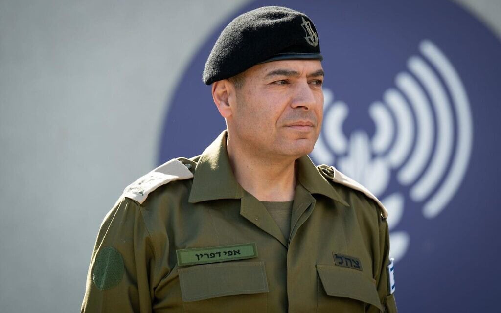 דובר צה"ל תא"ל אפי דפרין, 2025 (צילום: דובר צה"ל) דובר צה"ל תא"ל אפי דפרין, 2025 (צילום: דובר צה"ל)