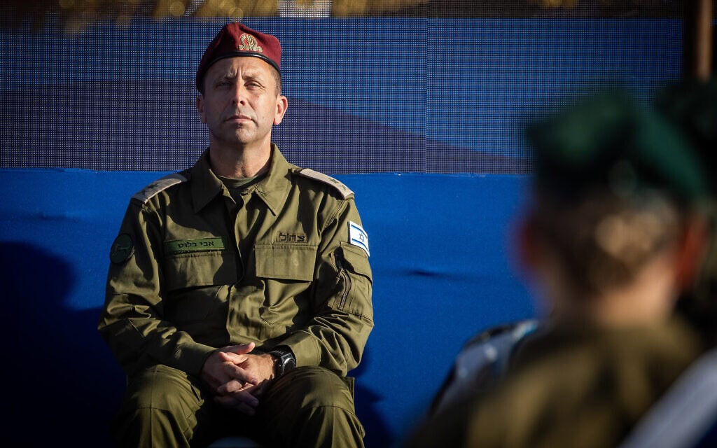 אבי בלוט במפקדת פיקוד המרכז בירושלים, 8 ביולי 2024 (צילום: אורן בן חקון/פלאש90)