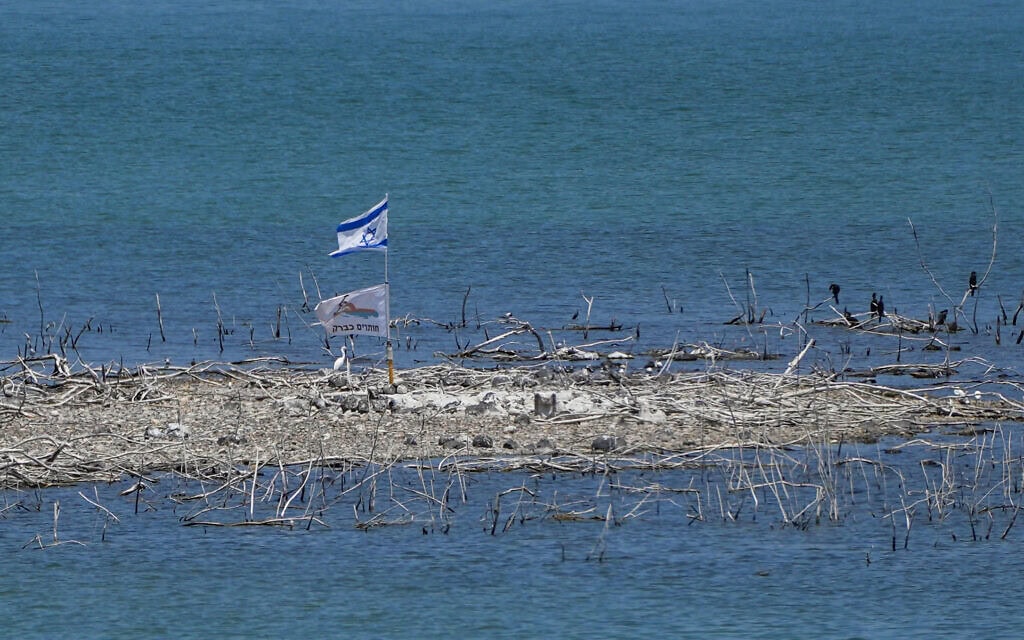 האי בכינרת שנחשף עקב ירידת מפלס המים, 4 באוגוסט 2025 (צילום: אייל מרגולין/פלאש90) האי בכינרת שנחשף עקב ירידת מפלס המים, 4 באוגוסט 2025 (צילום: אייל מרגולין/פלאש90)