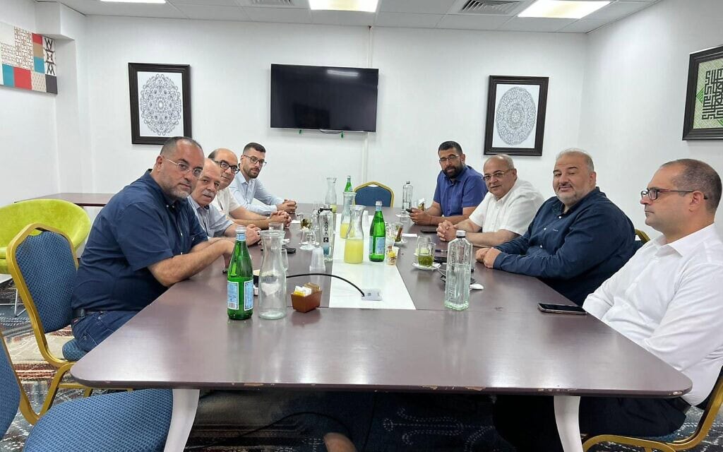 נציגי רע"ם, חד"ש, תע"ל ובל"ד בפגישה בנצרת, 11 באוגוסט 2025