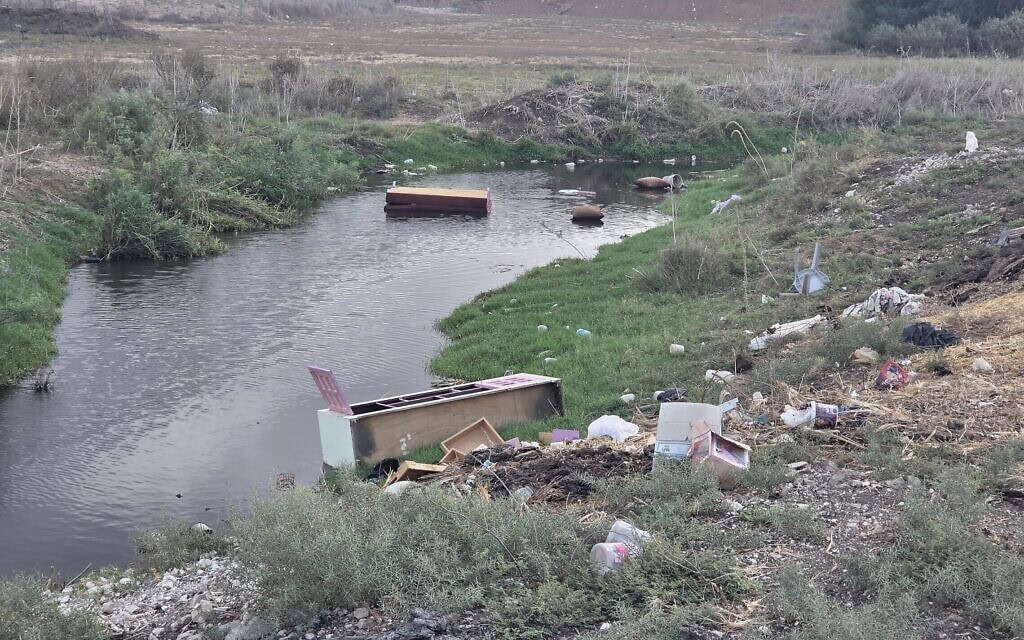 פסולת באזור הגדה של נחל אלכסנדר, ספטמבר 2025 (צילום: אביב לביא) פסולת באזור הגדה של נחל אלכסנדר, ספטמבר 2025 (צילום: אביב לביא)