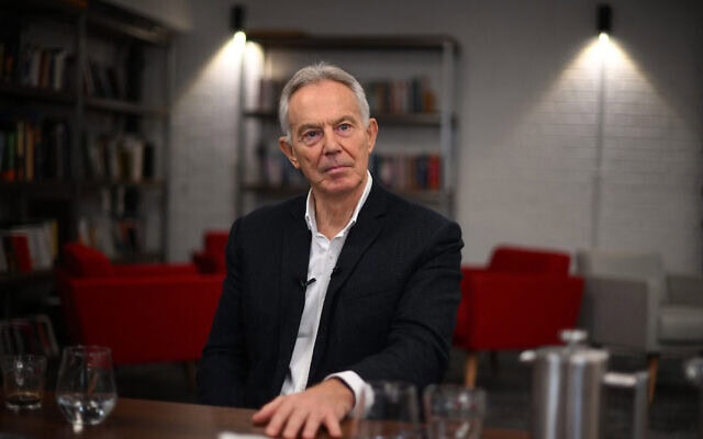 ראש ממשלת בריטניה לשעבר טוני בלייר