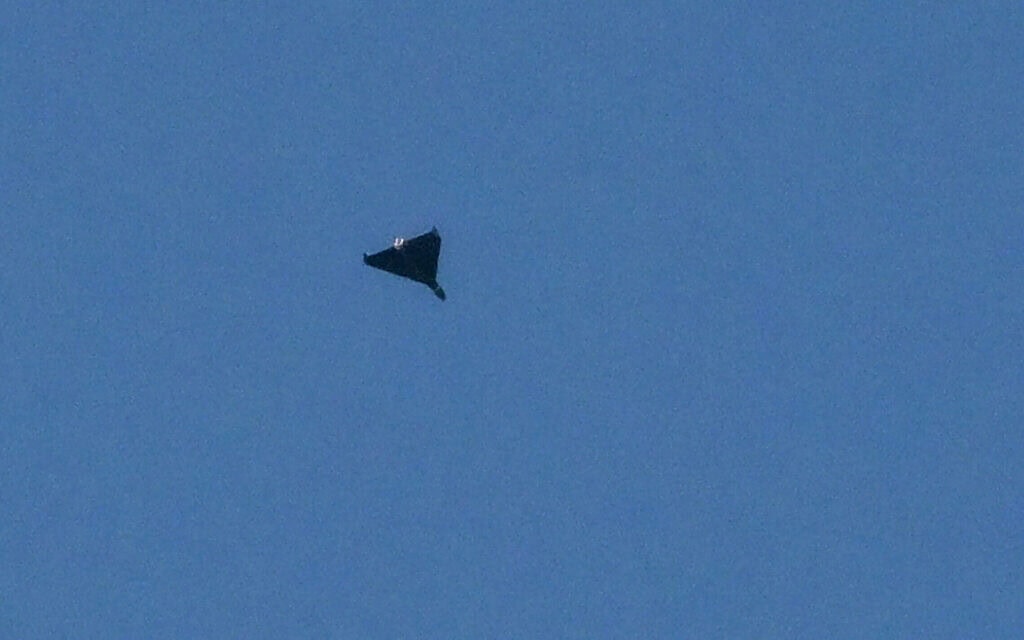כלי טיס לא מאויש, ששיגרה רוסיה, טס בשמי קייב, 7 בספטמבר 2025 (צילום: Genya SAVILOV / AFP) כלי טיס לא מאויש, ששיגרה רוסיה, טס בשמי קייב, 7 בספטמבר 2025 (צילום: Genya SAVILOV / AFP)