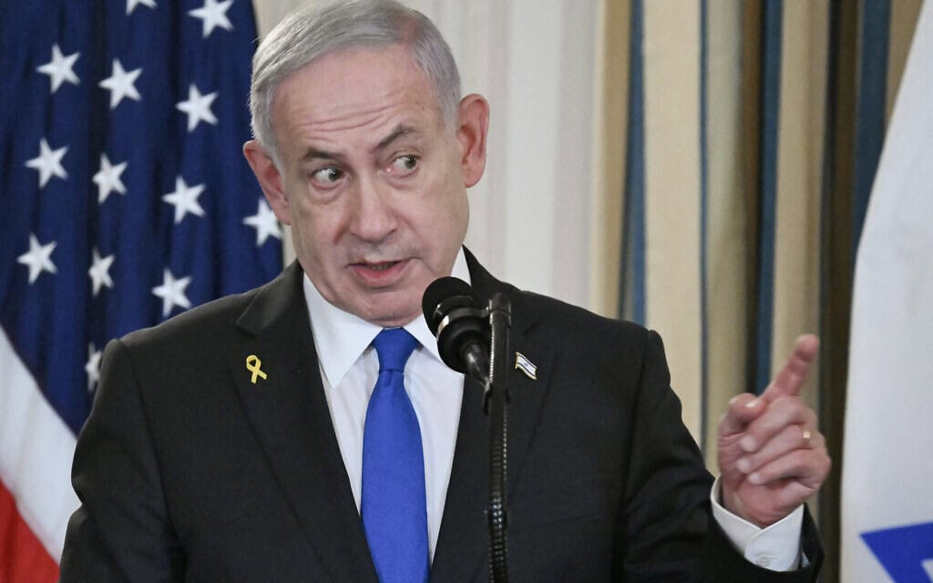 בנימין נתניהו בבית הלבן, 29 בספטמבר 2025 (צילום: ANDREW CABALLERO-REYNOLDS / AFP) בנימין נתניהו בבית הלבן, 29 בספטמבר 2025 (צילום: ANDREW CABALLERO-REYNOLDS / AFP)