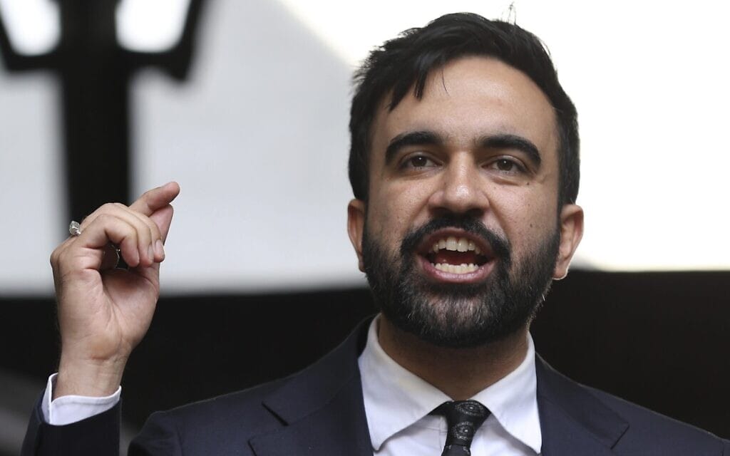 זוהרן ממדאני, ניו יורק, 28 באוגוסט, 2025 (צילום: AP Photo/Heather Khalifa) זוהרן ממדאני, ניו יורק, 28 באוגוסט, 2025 (צילום: AP Photo/Heather Khalifa)