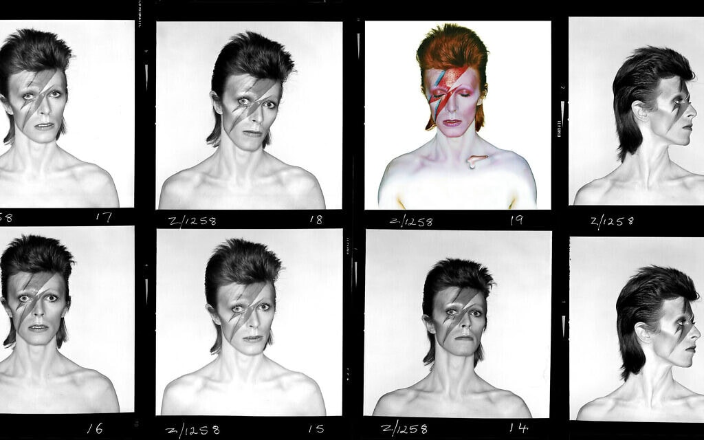 גיליון הקונטקט של דיוויד בואי לעטיפת Aladdin Sane (צילום: Duffy Archive & The David Bowie Archive) גיליון הקונטקט של דיוויד בואי לעטיפת Aladdin Sane (צילום: Duffy Archive & The David Bowie Archive)