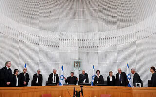 טקס הפרידה מהשופט יוסף אלרון בבית המשפט העליון בירושלים, 18 בספטמבר 2025 (צילום: יונתן זינדל/פלאש90) טקס הפרידה מהשופט יוסף אלרון בבית המשפט העליון בירושלים, 18 בספטמבר 2025 (צילום: יונתן זינדל/פלאש90)