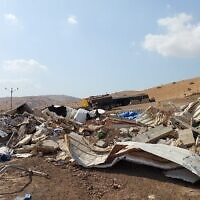 בית הרוס בעין אל־חילווה בצפון בקעת הירדן, 24 באוקטובר 2025 (צילום: עומר שרביט) בית הרוס בעין אל־חילווה בצפון בקעת הירדן, 24 באוקטובר 2025 (צילום: עומר שרביט)