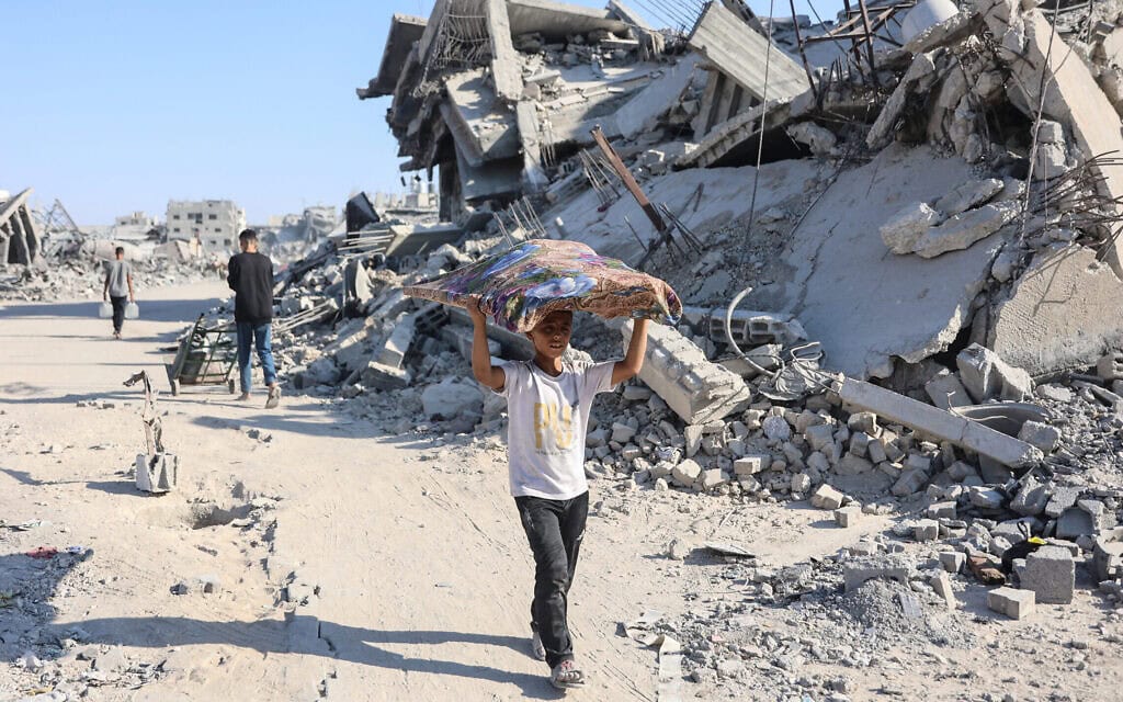 שכונת א־תופאח בעיר עזה, 27 באוקטובר 2025 (צילום: Omar AL-QATTAA / AFP) שכונת א־תופאח בעיר עזה, 27 באוקטובר 2025 (צילום: Omar AL-QATTAA / AFP)