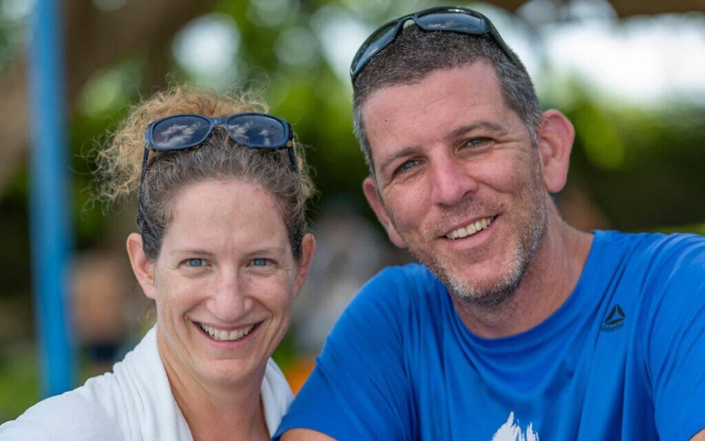 טל חיימי ז"ל ואשתו אלה (צילום: מטה משפחות החטופים)