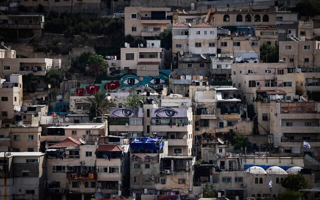 מבט על שכונת סילואן במזרח ירושלים, 18 באוקטובר 2024