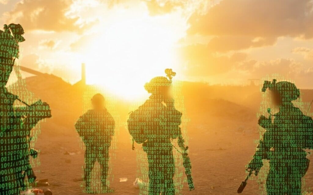 עיבוד בינה מלאכותית של תמונת חיילי צה"ל הפועלים ברצועת עזה באוקטובר 2025 (צילום: דובר צה"ל, עיבוד AI) עיבוד בינה מלאכותית של תמונת חיילי צה"ל הפועלים ברצועת עזה באוקטובר 2025 (צילום: דובר צה"ל, עיבוד AI)