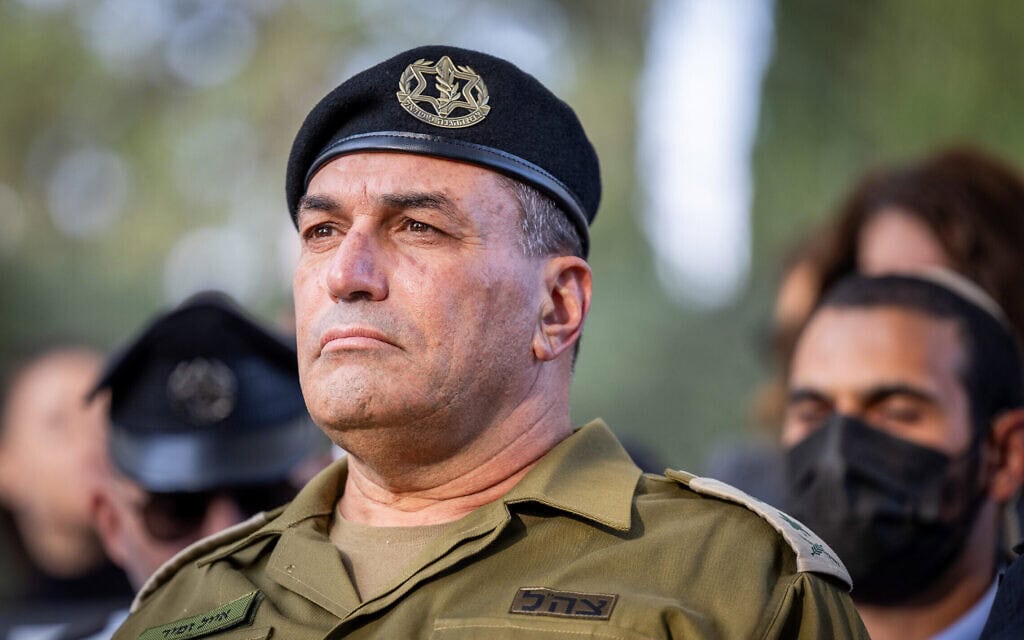 הרמטכ"ל רב-אלוף אייל זמיר בטקס האזכרה לראש הממשלה יצחק רבין בהר הרצל, 3 בנובמבר 2025 (צילום: נועם רבקין פנטון/פלאש90)