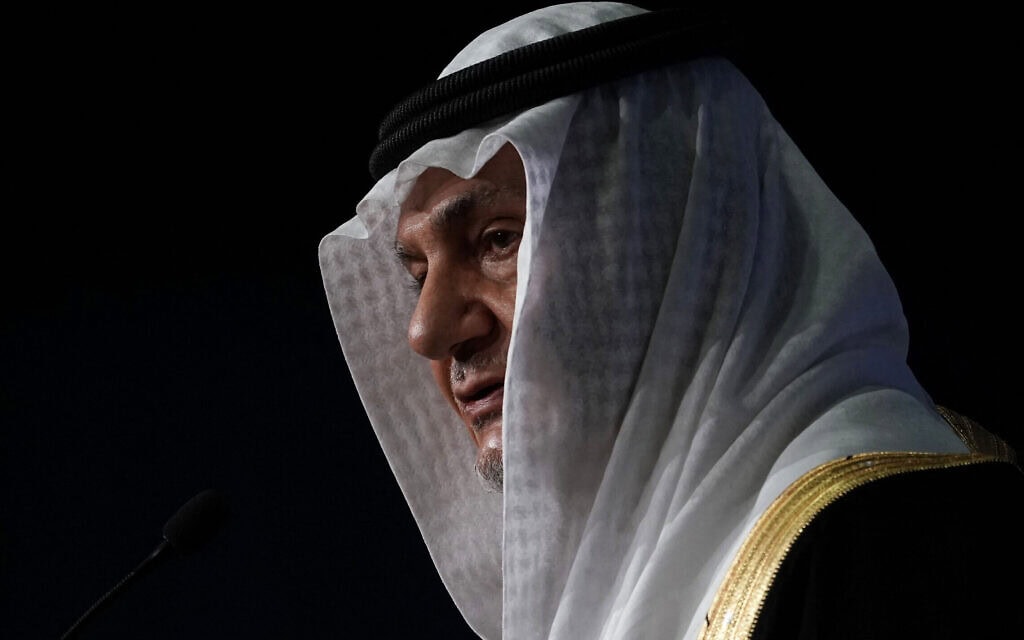 ראש שירותי המודיעין לשעבר של ערב הסעודית, הנסיף טורקי אל-פייסל (צילום: Alex Wong/Getty Images/AFP) ראש שירותי המודיעין לשעבר של ערב הסעודית, הנסיף טורקי אל-פייסל (צילום: Alex Wong/Getty Images/AFP)
